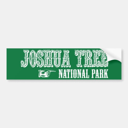 ジョシュアツリーの国立公園 バンパーステッカー (正面)