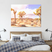 ジョシュアツリーの砂漠風景 キャンバスプリント (インサイチュ (寝室))