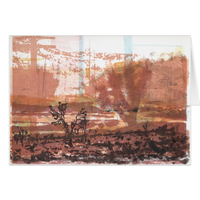 ジョシュアツリーの芸術カードモハーベ砂漠 (正面横)