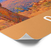 ジョシュアツリーカリフォルニアレトロトラベル ポスター (角)