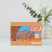 ジョシュアツリーカリフォルニアレトロトラベル ポストカード (スタンド正面)