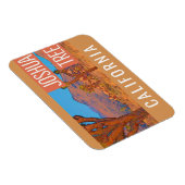 ジョシュアツリーカリフォルニアレトロ旅行ポスター マグネット (右側)