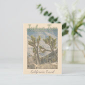 ジョシュアツリーカリフォルニアヴィンテージトラベル ポストカード (スタンド正面)