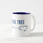 ジョシュアツリーカリフォルニア登山クイックドロー ツートーンマグカップ (正面右)