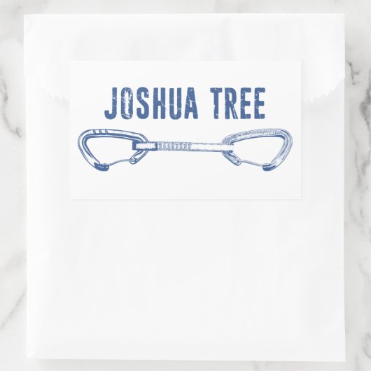 ジョシュアツリーカリフォルニア登山クイックドロー 長方形シール (バッグ)