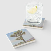 ジョシュアツリーサボツデザートアートコースター ストーンコースター (横)