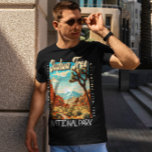 ジョシュアツリーナショナルパークイラストレーション 動揺して Tシャツ<br><div class="desc">Joshua Treeベクトルアートワークデザイン。この公園はヨシュアの木々が連なる地域の名前で、コロラド州のサボテン砂漠とモハベ砂漠を跨いだ公園で点々のあるある。</div>