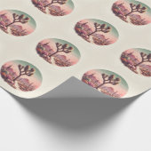 ジョシュアツリーナショナルパークカリフォルニアウォーター色 ラッピングペーパー (角)