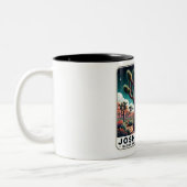 ジョシュアツリーナショナルパークカリフォルニアデザートスクエア ツートーンマグカップ (左)