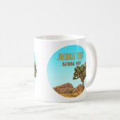 ジョシュアツリーナショナルパークカリフォルニアヴィンテージ コーヒーマグカップ (正面右)