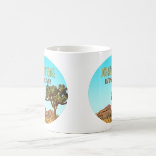 ジョシュアツリーナショナルパークカリフォルニアヴィンテージ コーヒーマグカップ (中央)