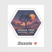 ジョシュアツリーナショナルパークカリフォルニアヴィンテージ シール (シート)
