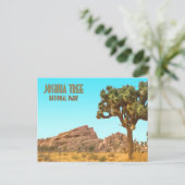 ジョシュアツリーナショナルパークカリフォルニアヴィンテージ ポストカード (スタンド正面)