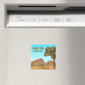 ジョシュアツリーナショナルパークカリフォルニアヴィンテージ マグネット (インサイチュ (食洗機))