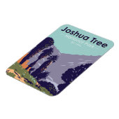 ジョシュアツリーナショナルパークコットンウッド春オアシス マグネット (左側)