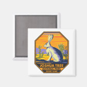 ジョシュアツリーナショナルパークデザートヘアヴィンテージ マグネット (正面/裏面)