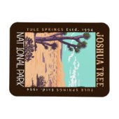 ジョシュアツリーナショナルパークトゥレ春 動揺して マグネット (横)