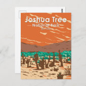 ジョシュアツリーナショナルパークトルコフラッツサンドデュネス ポストカード (正面/裏面)