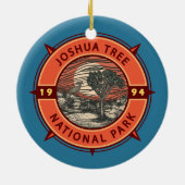 ジョシュアツリーナショナルパークビゴーンシープコンパス セラミックオーナメント (裏面)