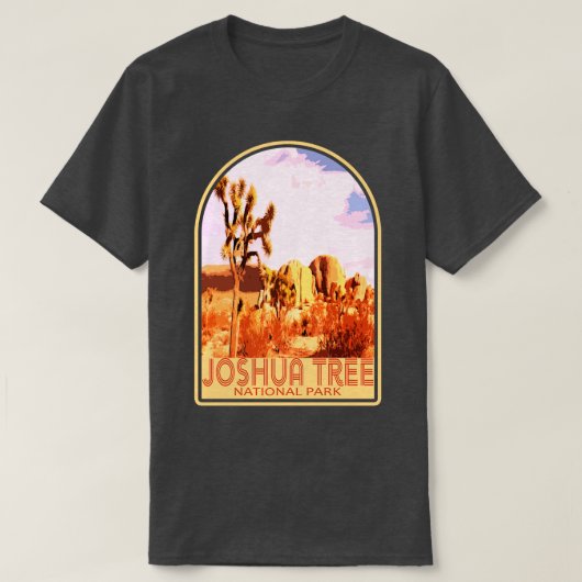 ジョシュアツリーナショナルパークモジャーブデザートカリフォルニア Tシャツ (デザイン正面)