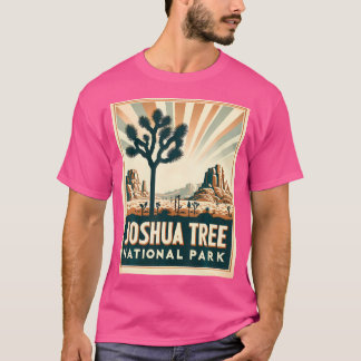 ジョシュアツリーナショナルパークヴィンテージハイキングキャンプO Tシャツ