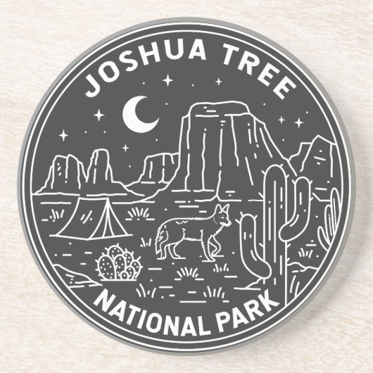 ジョシュアツリーナショナルパークヴィンテージモノリン コースター (正面)