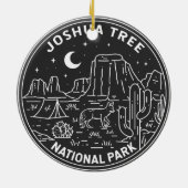 ジョシュアツリーナショナルパークヴィンテージモノリン セラミックオーナメント (裏面)
