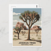 ジョシュアツリーナショナルパークヴィンテージ ポストカード (正面/裏面)