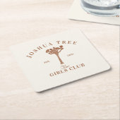 ジョシュアツリーバチェロレッテガールズクラブ スクエアペーパーコースター (アングル)