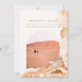 ジョシュアツリーボヘミアン結婚ニュートラルの写真 招待状 (正面)