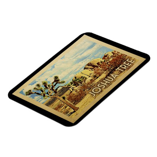 ジョシュアツリーマグネットカリフォルニアヴィンテージ旅行 マグネット (左側)
