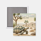 ジョシュアツリー国立公園のデザートカメ マグネット (正面/裏面)