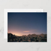 ジョシュアツリー国立公園の夕日 ポストカード (正面/裏面)