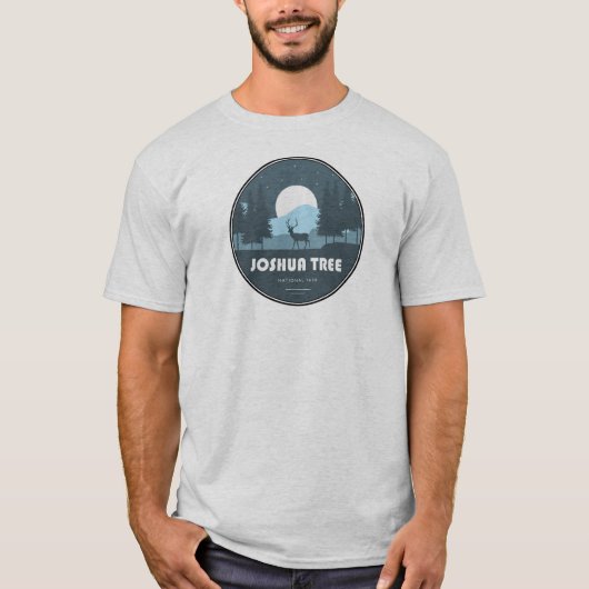 ジョシュアツリー国立公園の鹿 Tシャツ (正面)