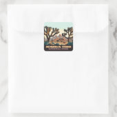 ジョシュアツリー国立公園カリフォルニア砂漠 スクエアシール (バッグ)