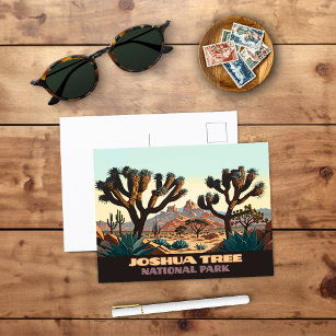 ジョシュアツリー国立公園カリフォルニア砂漠 ポストカード