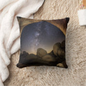 ジョシュアツリー国立公園ナイトスカイ クッション (ブランケット)