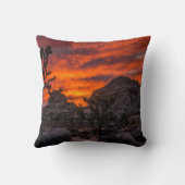 ジョシュアツリー国立公園レッドサンセット クッション (裏面)