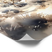 ジョシュアツリー国立公園水彩色 ポスター (角)