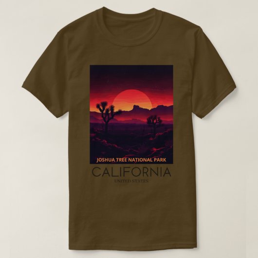 ジョシュアツリー国立公園1 Tシャツ (デザイン正面)
