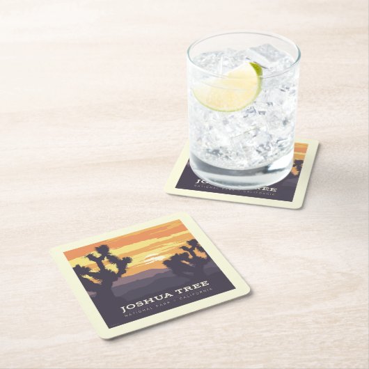ジョシュアツリー国立公園 |カリフォルニア スクエアペーパーコースター (インサイチュ)