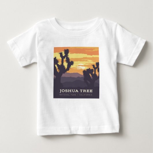 ジョシュアツリー国立公園 |カリフォルニア ベビーTシャツ (正面)