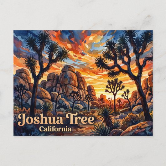 ジョシュアツリー国立公園 カリフォルニア ポストカード (正面)