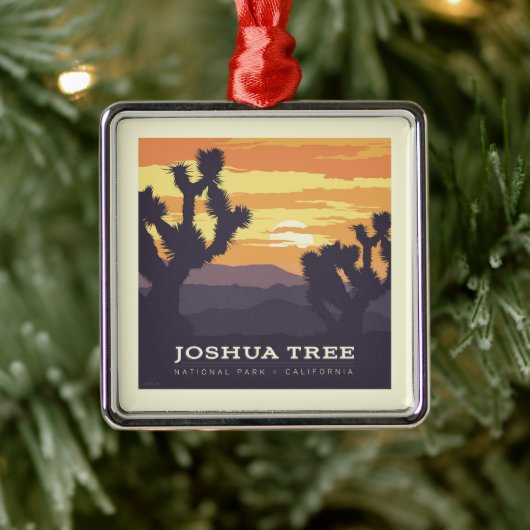 ジョシュアツリー国立公園 |カリフォルニア メタルオーナメント (ツリー)