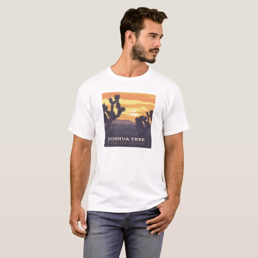 ジョシュアツリー国立公園 |カリフォルニア Tシャツ (正面フル)