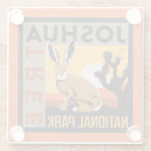 ジョシュアツリー国立公園 |ジャックラビット ガラスコースター (裏面)