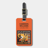 ジョシュアツリー国立公園 |ジャックラビット ラゲッジタグ (正面縦)