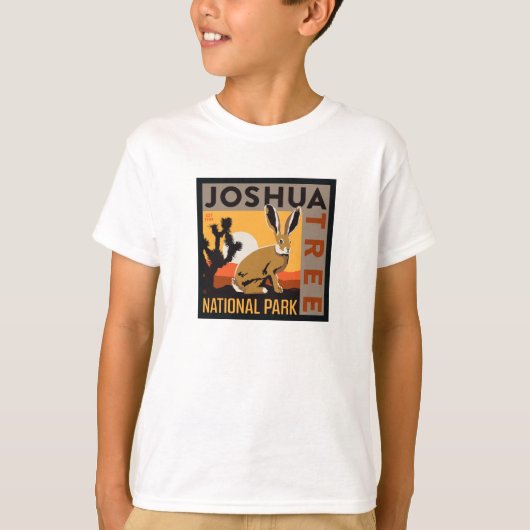 ジョシュアツリー国立公園 |ジャックラビット Tシャツ (正面)