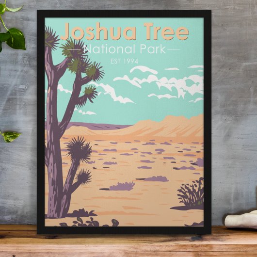 ジョシュアツリー国立公園 ツル・スプリングスのヴィンテージ ポスター