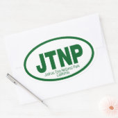 ジョシュアツリー国立公園 楕円形シール (封筒)